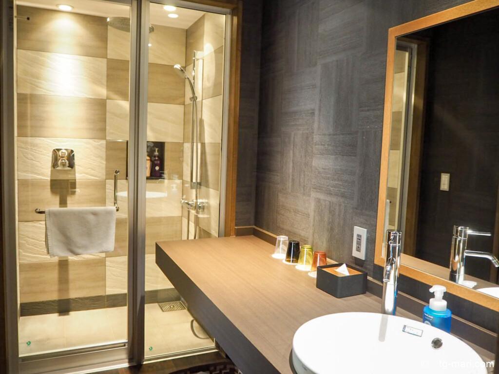 界アルプスのバスルーム