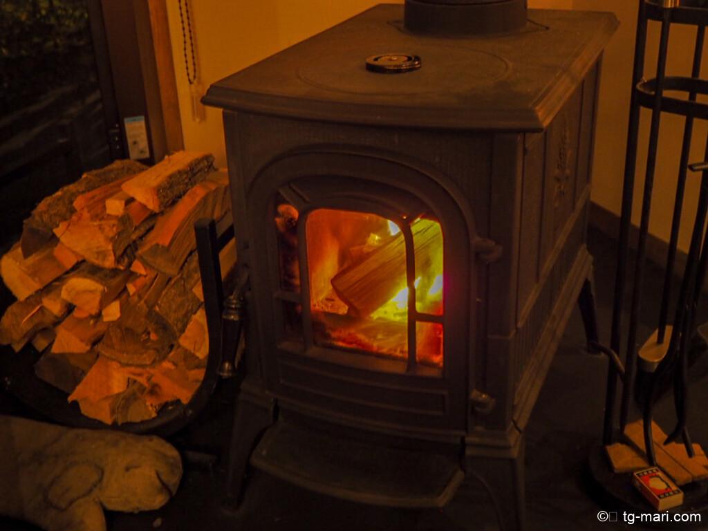 界アルプスの焚き火